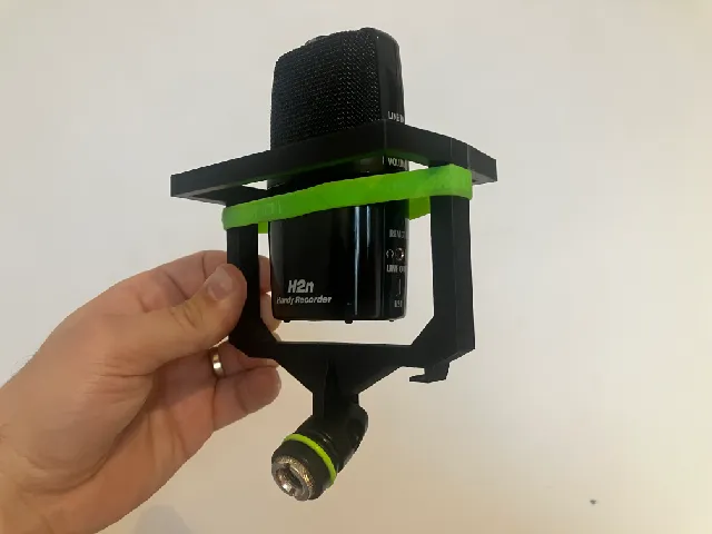 Zoom H2n schock mount for microphone holder remix