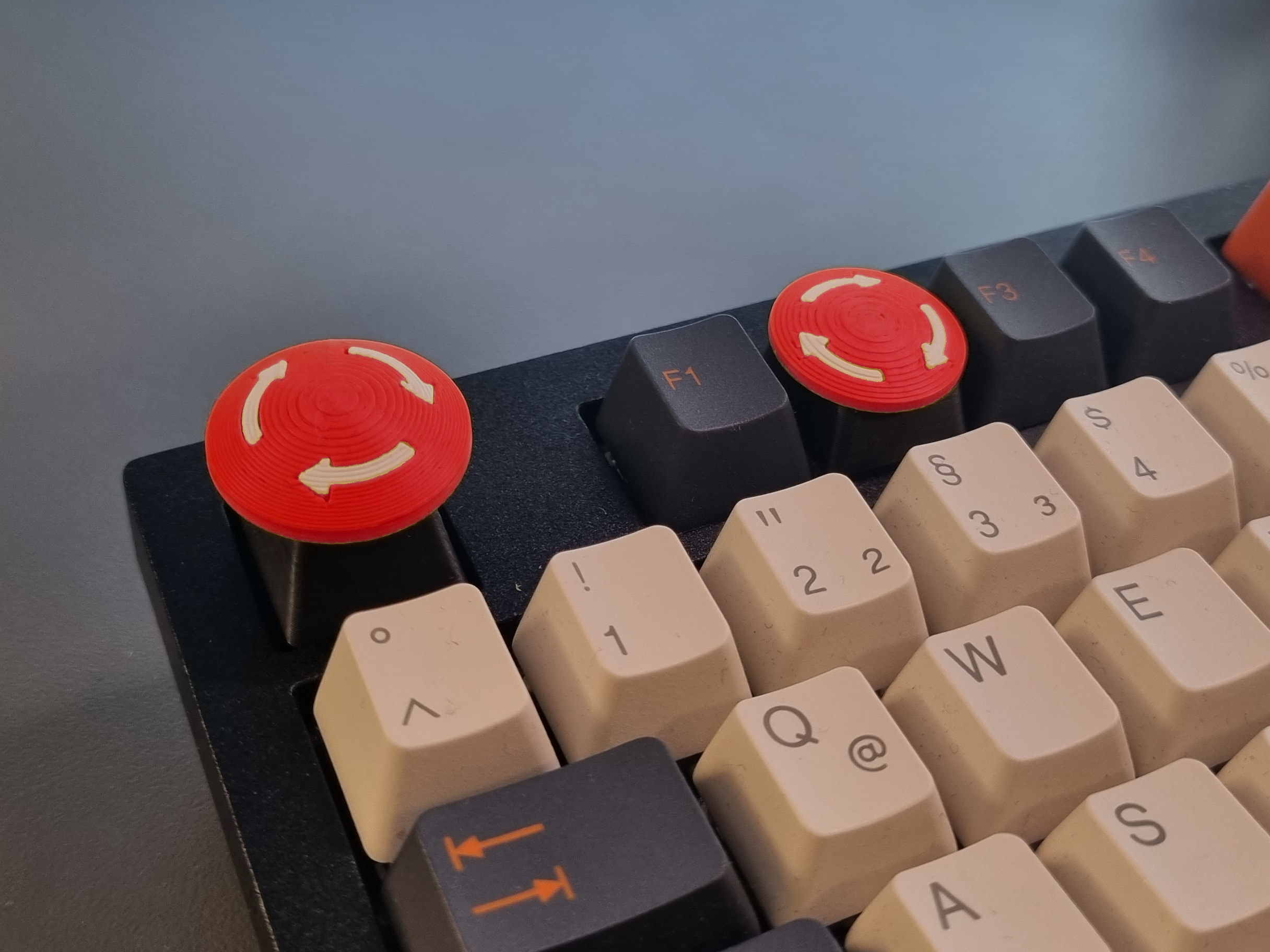 Emergency Stop Row 1 Keycap Cherry Style