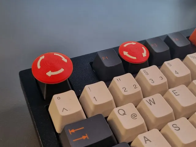 Emergency Stop Row 1 Keycap Cherry Style