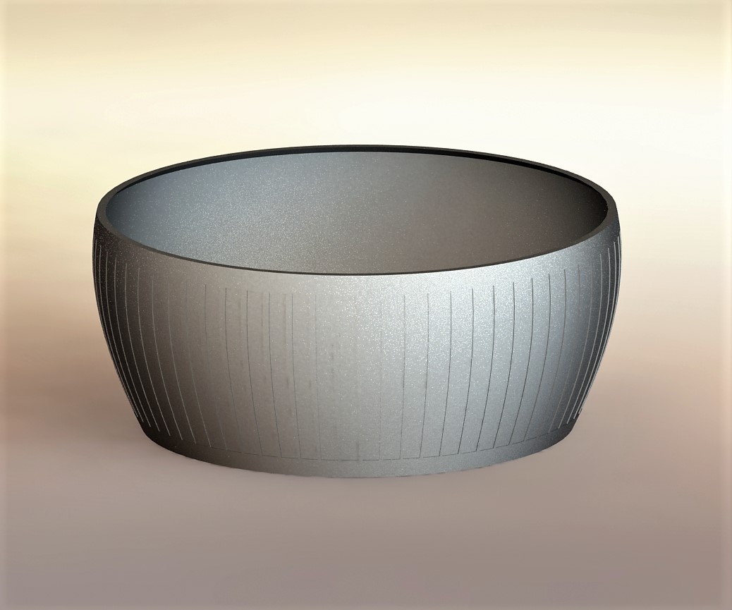 Wide plant pot, simple design by Alex Download free STL model