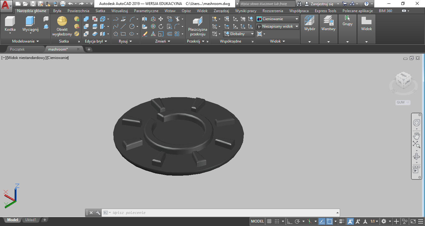 Mushroom Lamp Base by darious Download free STL model