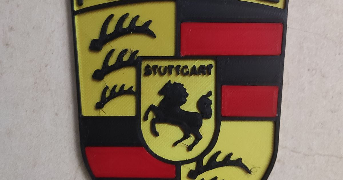 Porsche Logo by Osprey Download free STL model