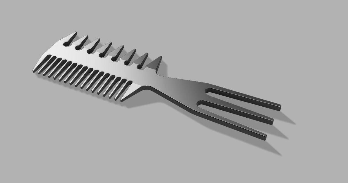 Barber hair comb by Marksmith Download free STL model