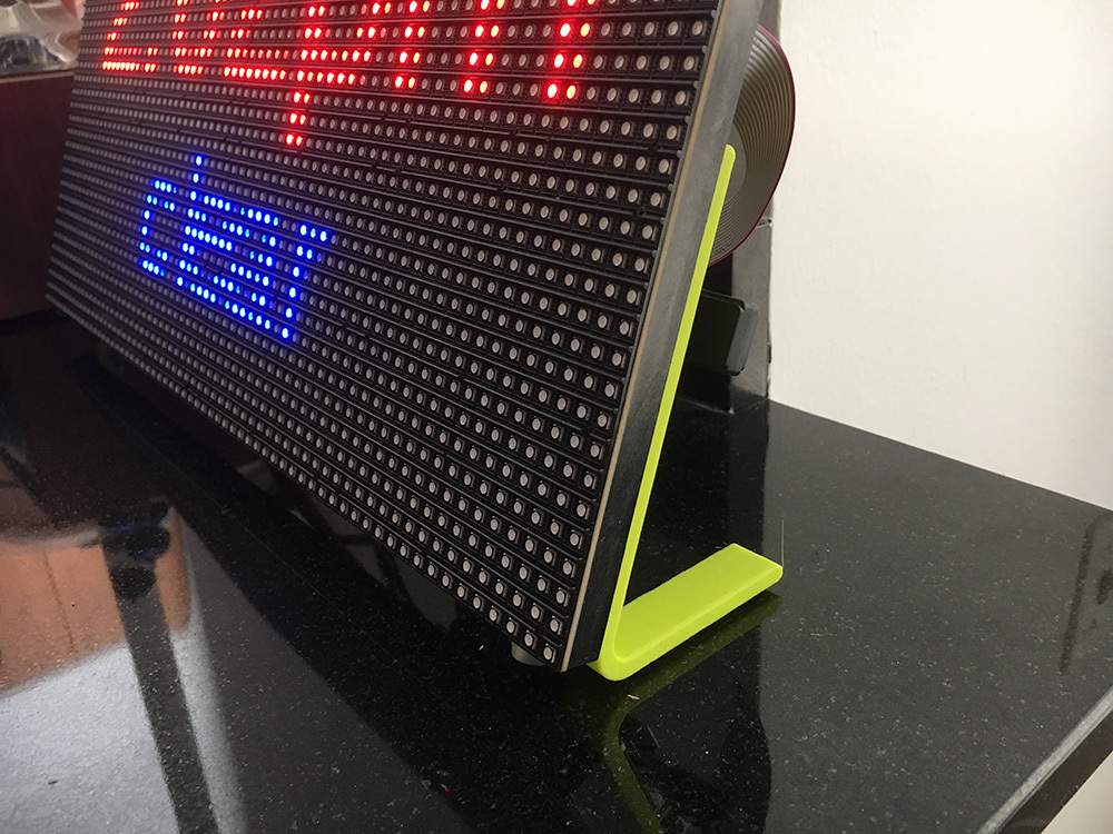 64x32 LED Matrix Stand and Raspberry Pi Mount by dave818 | Download ...