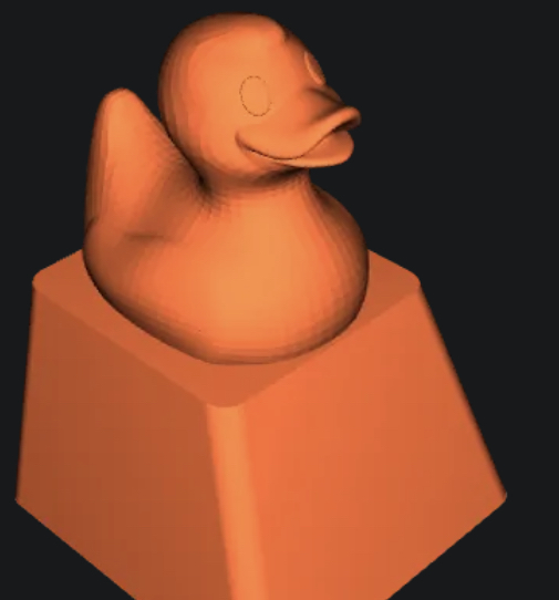Rubber duck keycap