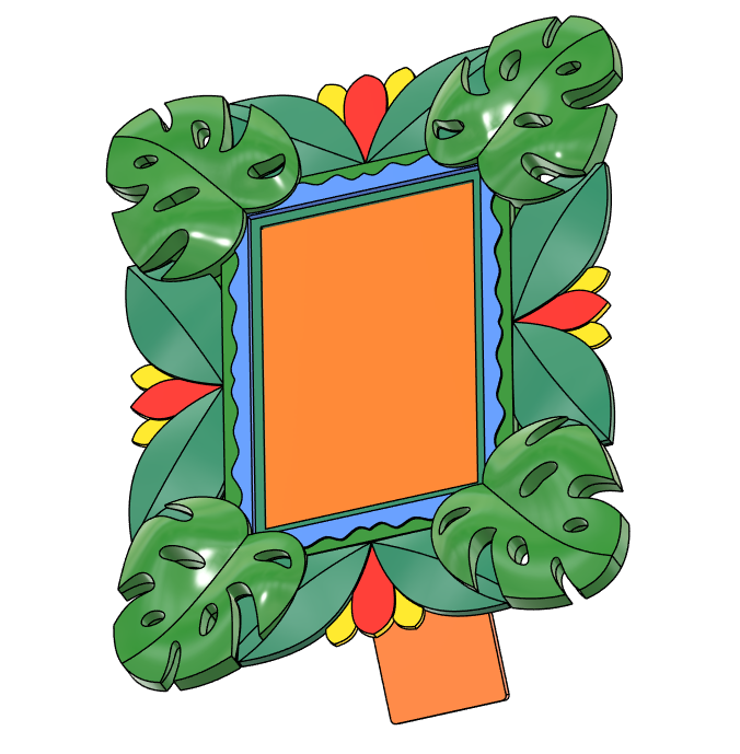 Tropical style frame — miniatura 3