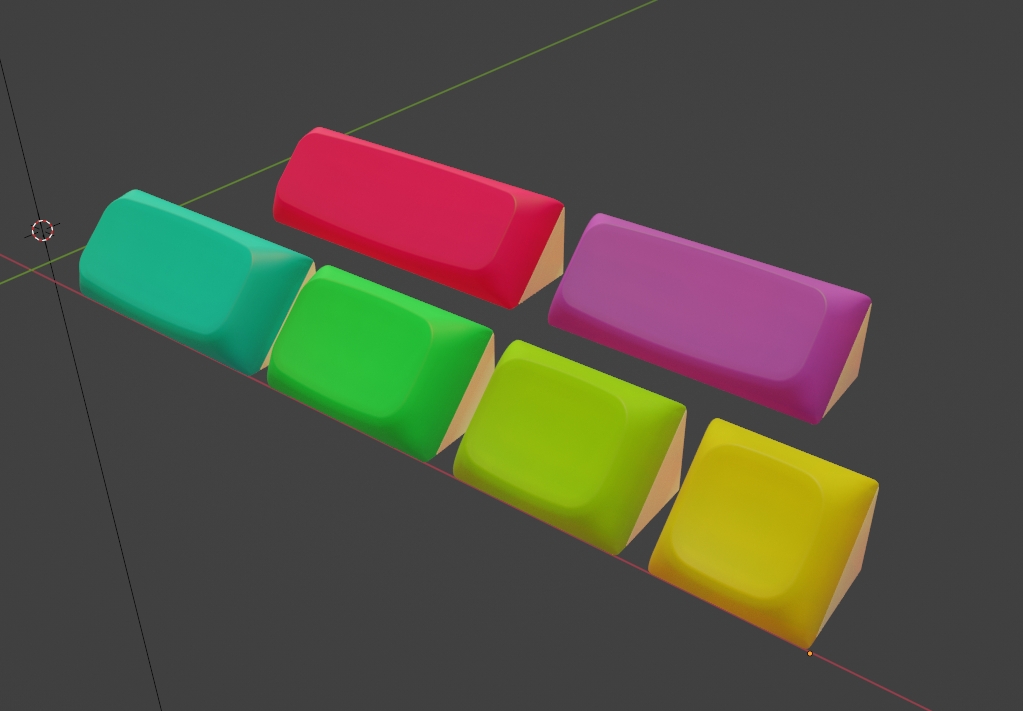 Miniatura 4 do modelo 3D Pre-supported Blank DSA Keycaps