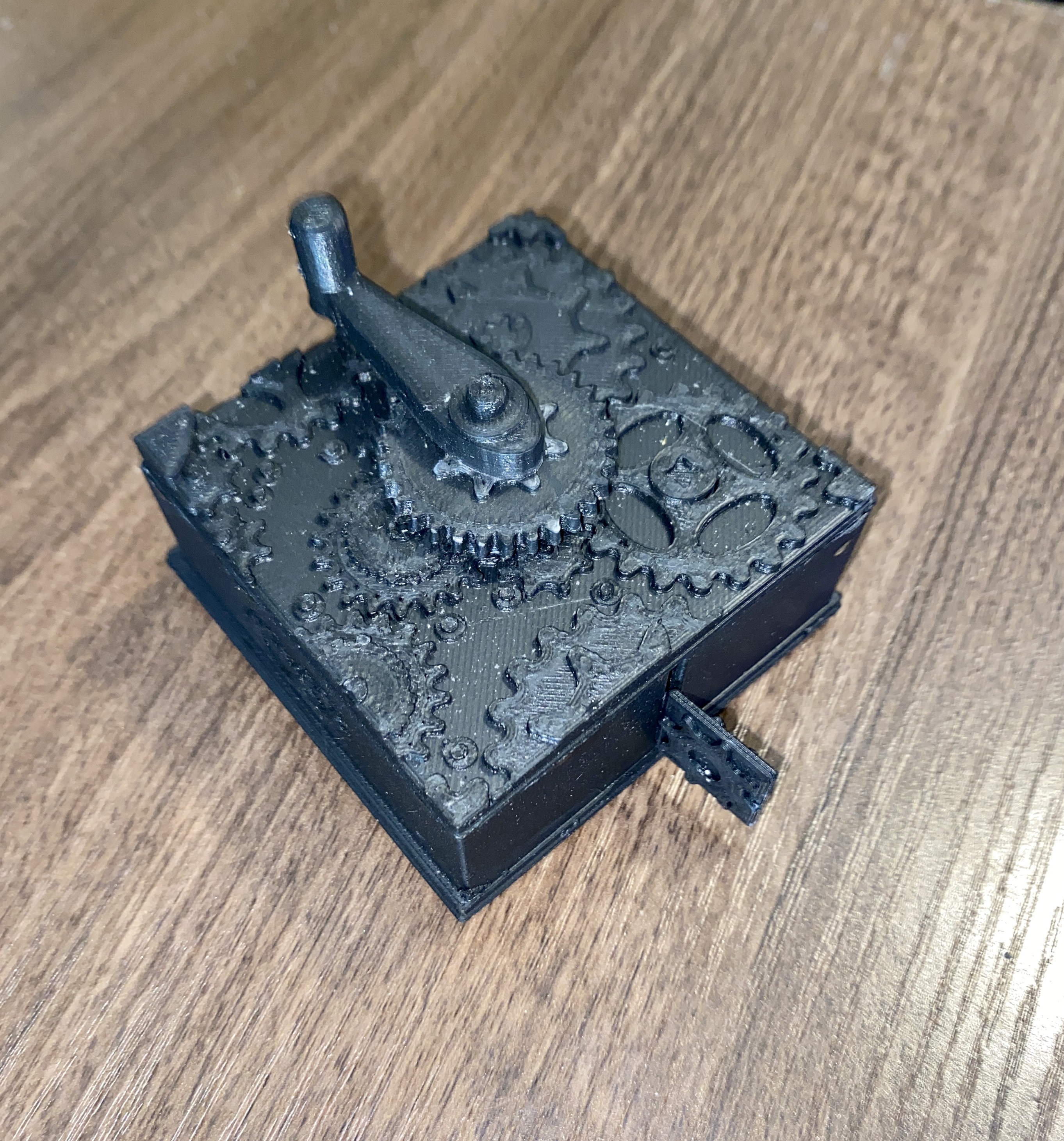 Steampunk Box with Wind-up Message