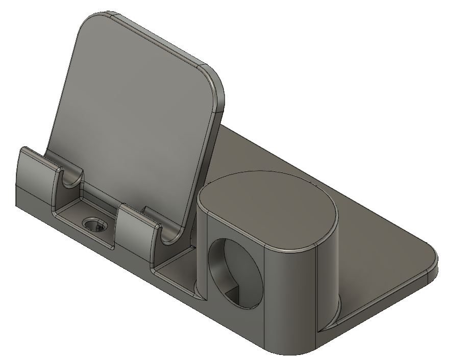 Apple Watch and iPhone charging dock without pencil holder