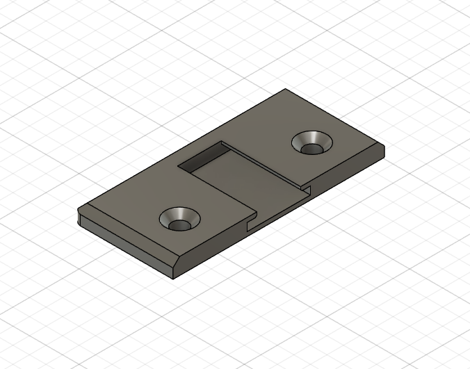 Single Coldshoe Mount for 6x17 Camera 3D model thumbnail