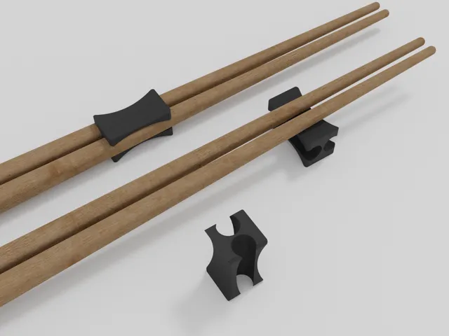 Minimal Chopstick Cuff Holder and Rest