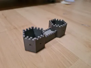Castle flower pot/pen holder | Burgblumentopf/Stifthalter
