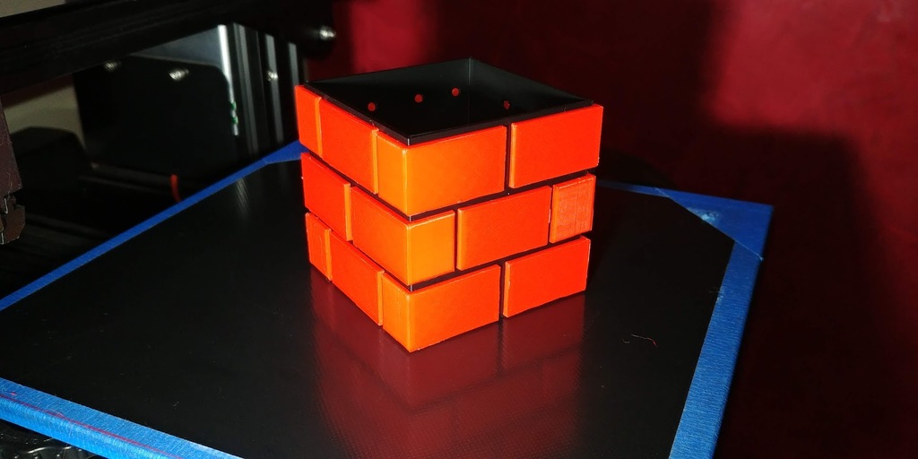 Mario Bros Brick Block Pencil Holder