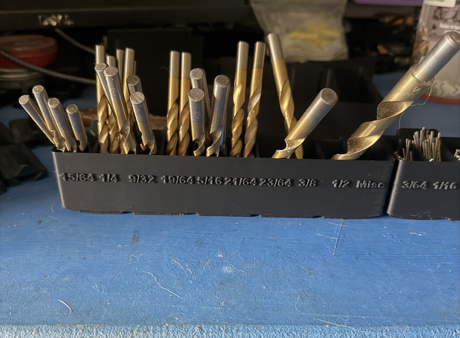 Miniatura 3 do modelo 3D Drill Bit Organizer Peglock-Gridfinity