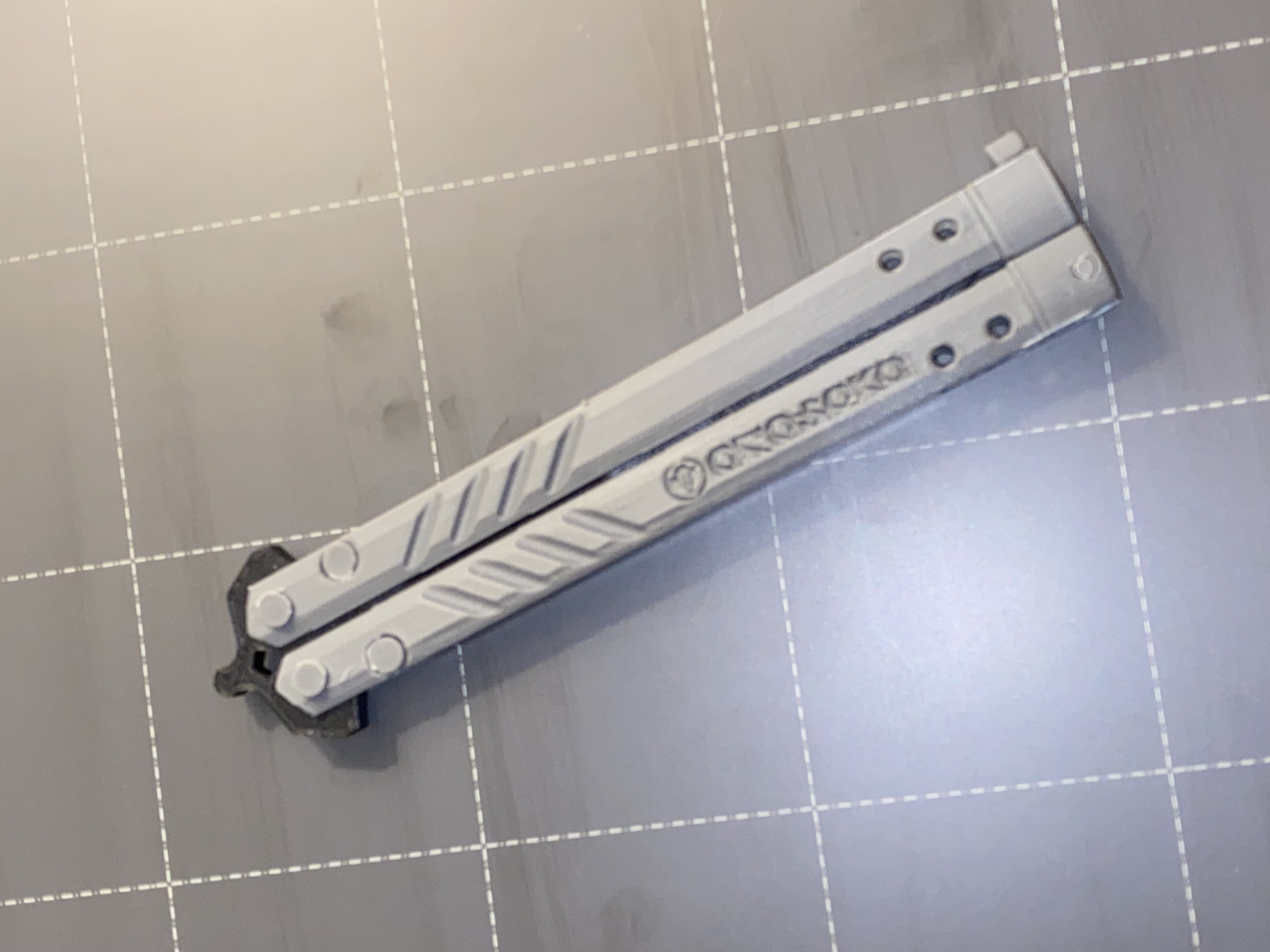 Fully Printable ~* Butterfly Knife Balisong Design - CyberPunk
