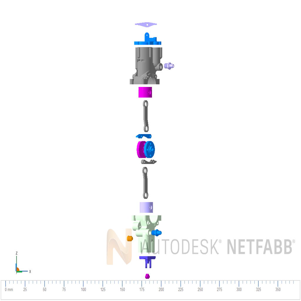 Miniatura 41 do modelo 3D compressed air engine Modular MOD