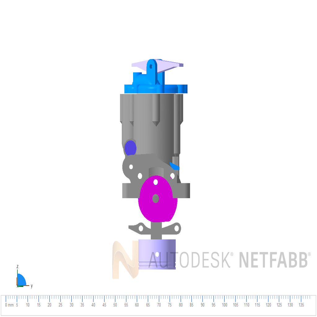 Miniatura 37 do modelo 3D compressed air engine Modular MOD
