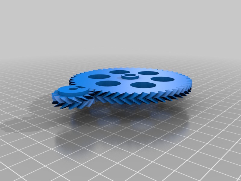 3 My Customized Parametric Herringbone Gear Set for Stepper Extruders