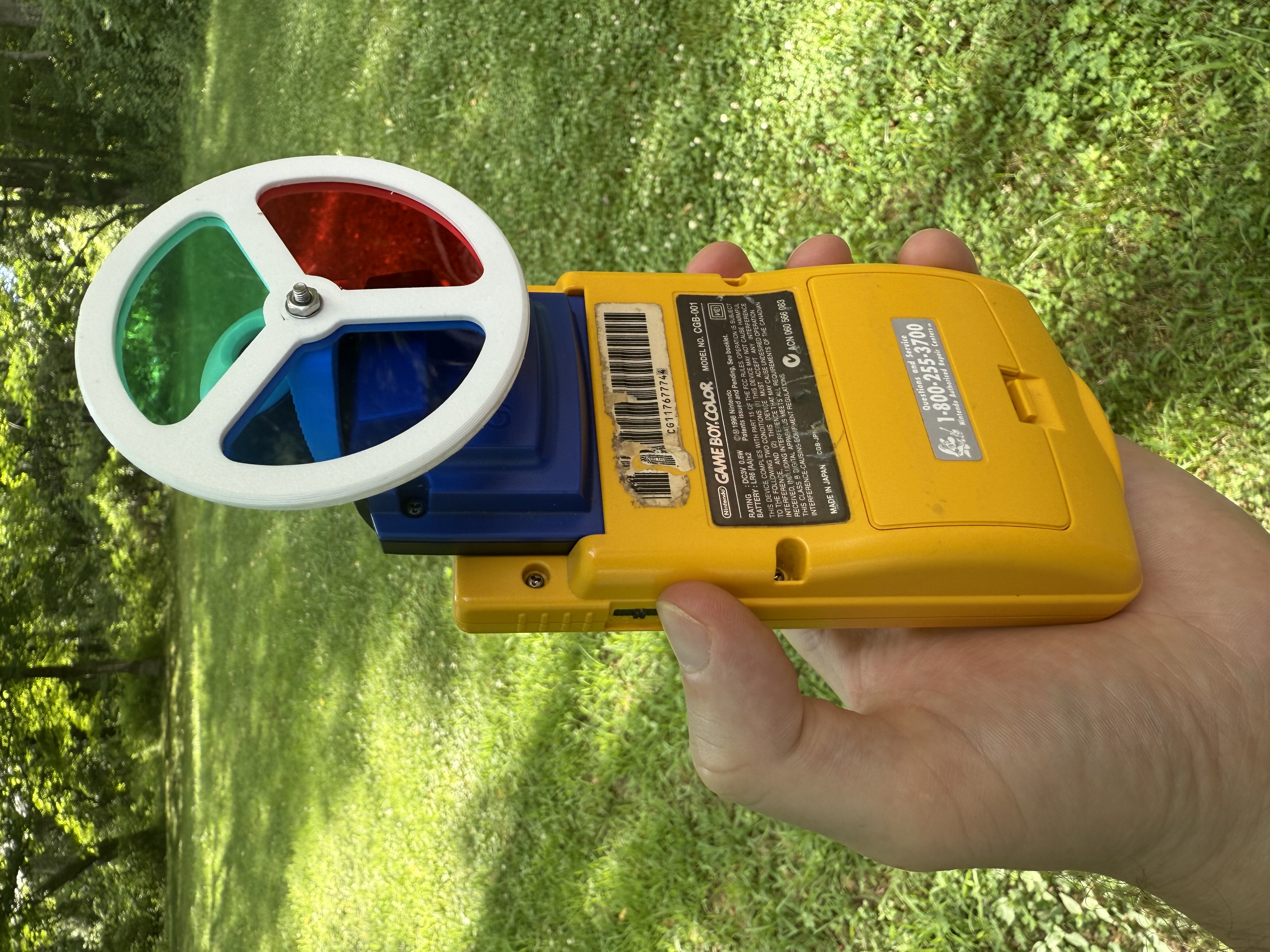 Game Boy Camera gel filter holder