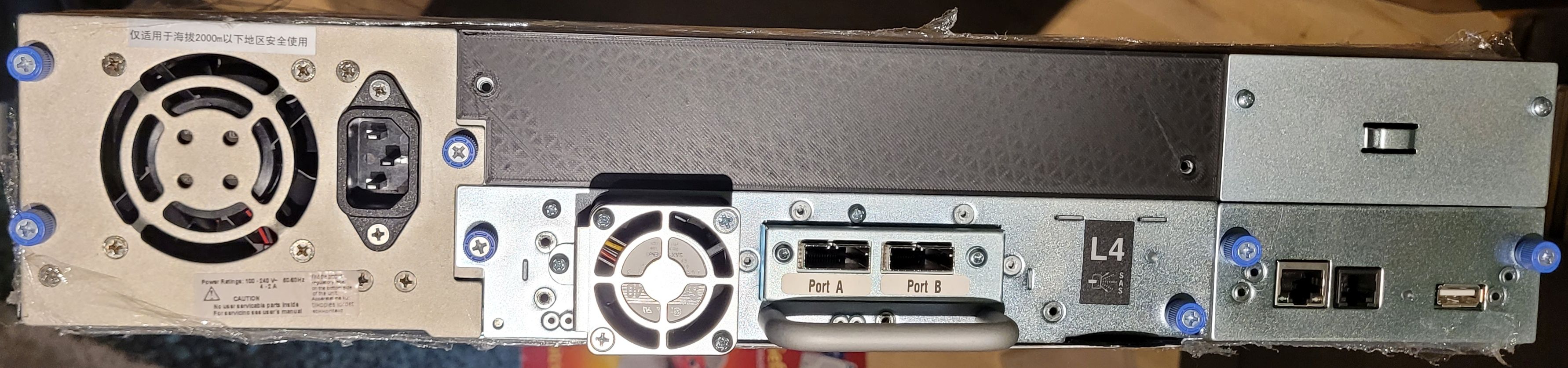 LTO Tape Drive Cover Plate Dell Powervault or HPE StoreEver by