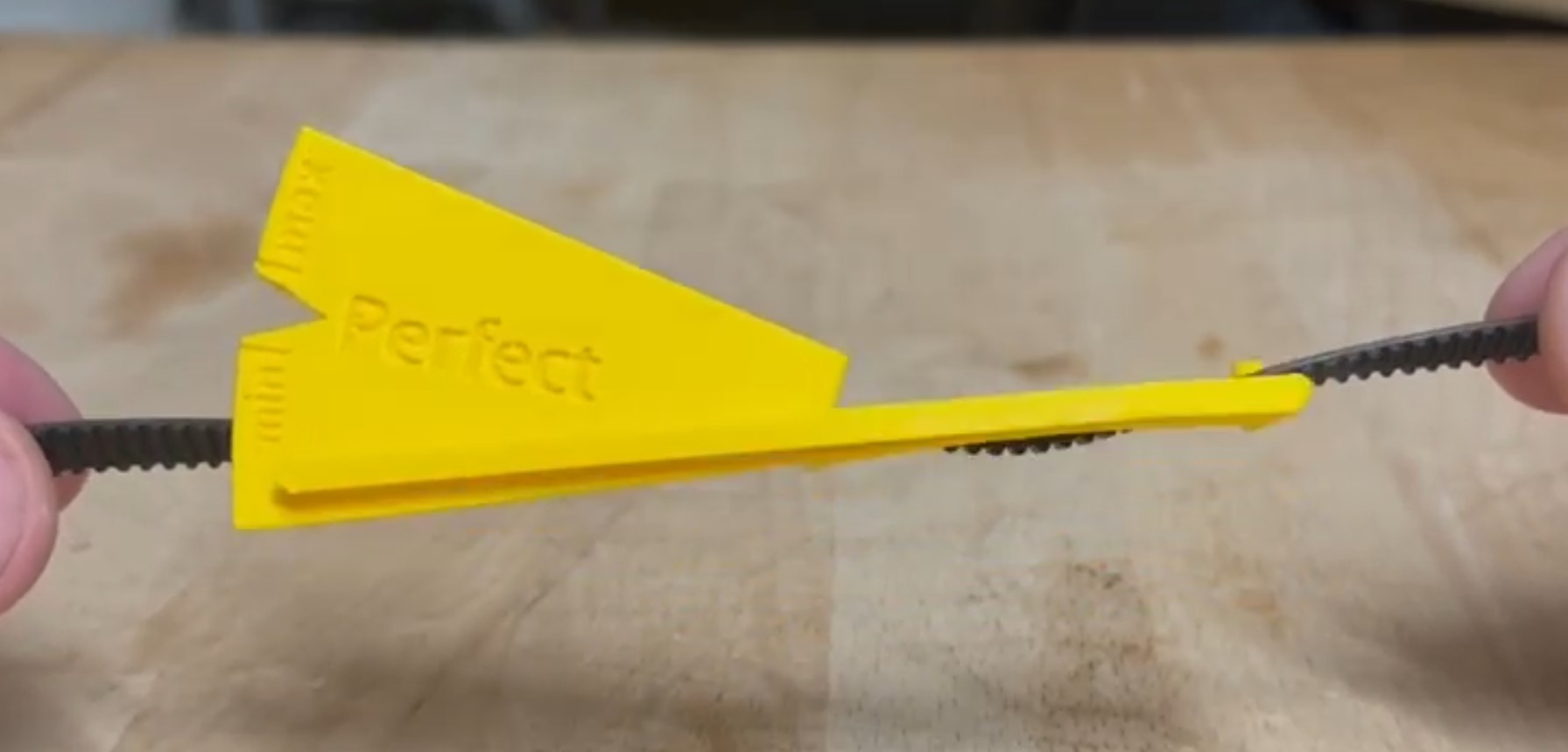 Belt tension gauge so you are sure you have tensioned the belt