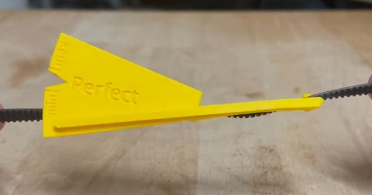 Belt tension gauge so you are sure you have tensioned the belt