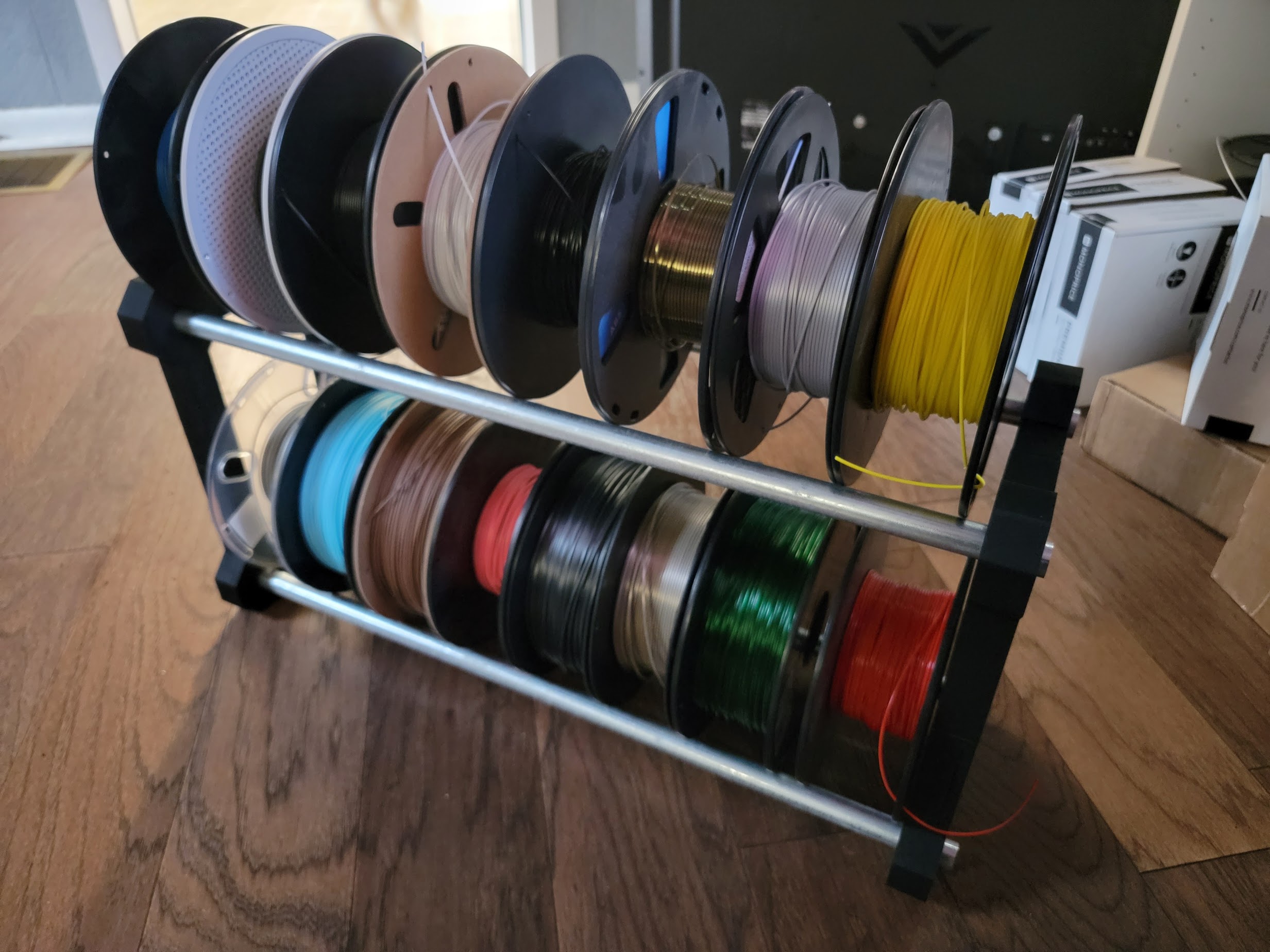 Filament Spool Rack Stackable Glueless By Ihateu3 Download Free filament-spool-rack-stackable-glueless-by-ihateu3-download-free