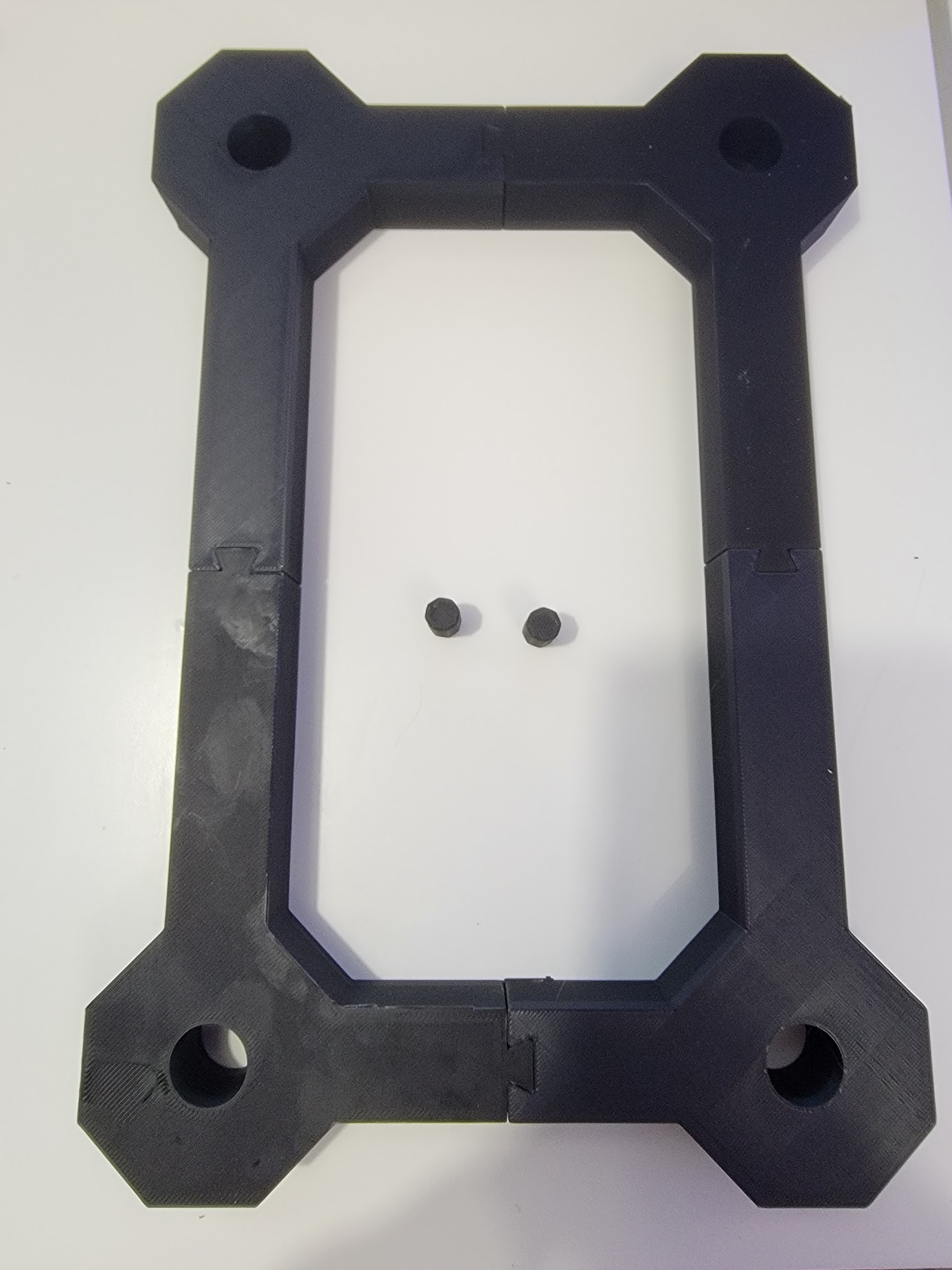 Miniatura 8 do modelo 3D Filament Spool Rack - Stackable - Glueless