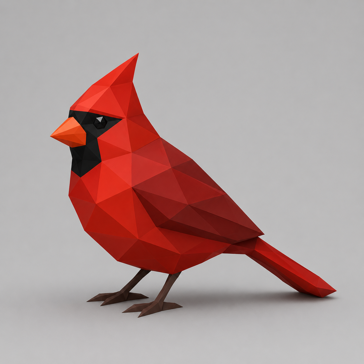 Low Poly Cardinal