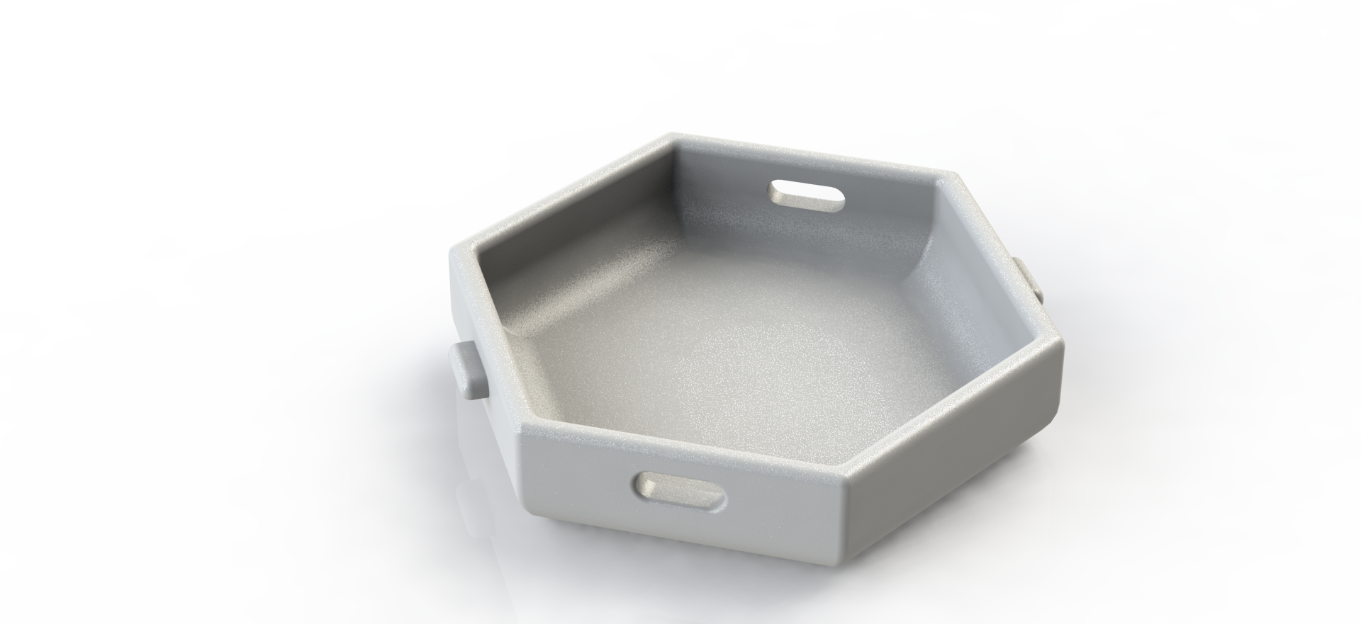 Miniatura 2 do modelo 3D Key tray - Hexagonal
