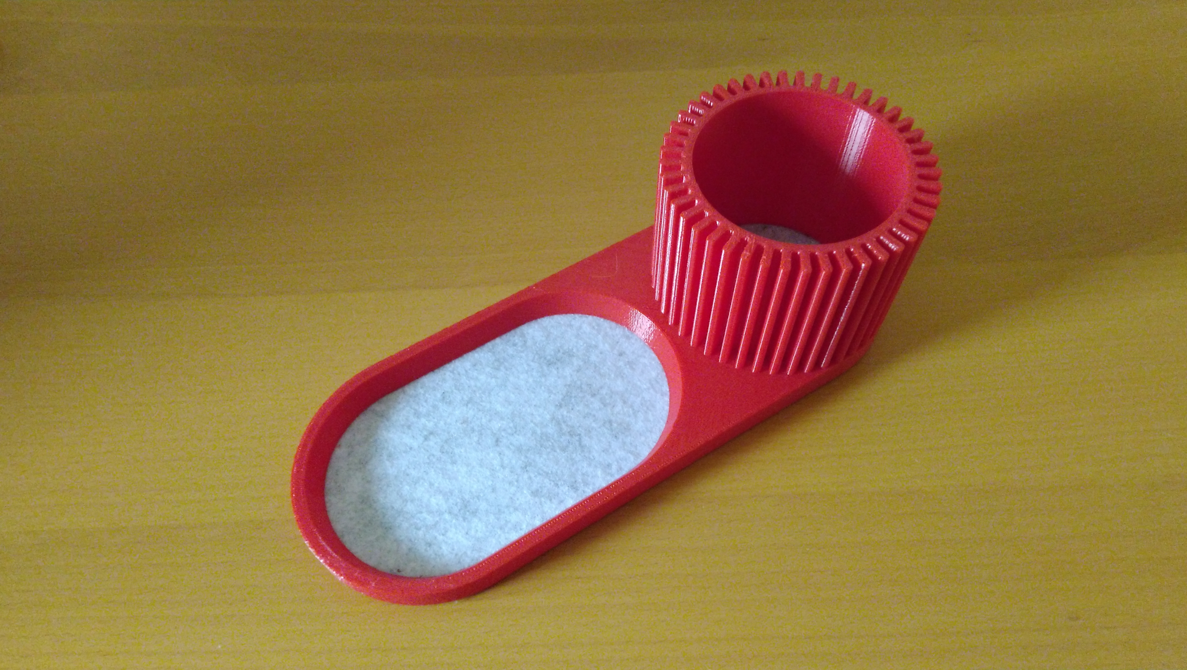 3D Printed Desk Organizer with Soft Felt Base for Office Essentials — miniatura 3