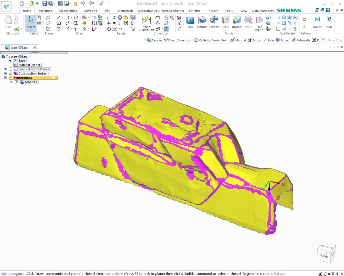 Power Shape, General surface Creation, Extrude, Revolve