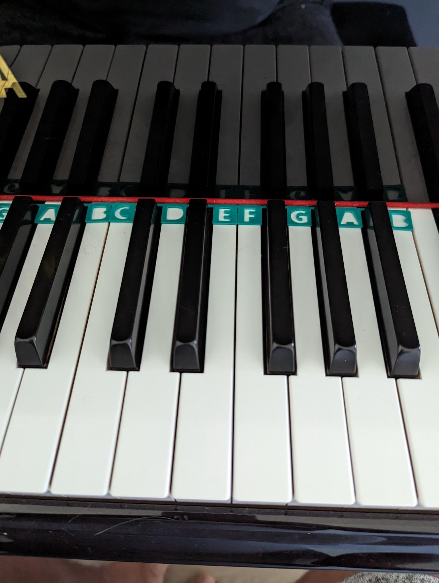 Piano Key Helper / Label by Blue Wizard Download free STL model