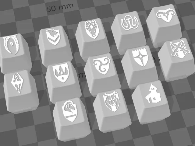 Elder Scrolls Skyrim Keycaps