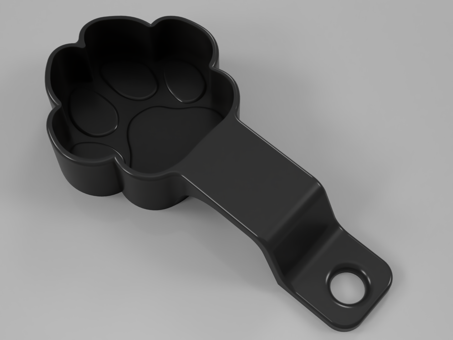 dog paw measuring cup 1 tbsp by REV Download free STL model