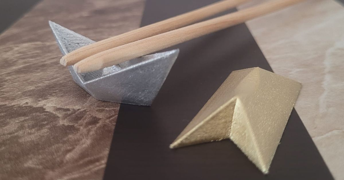 Classic origami chopstick holders by igonzh Download free STL model