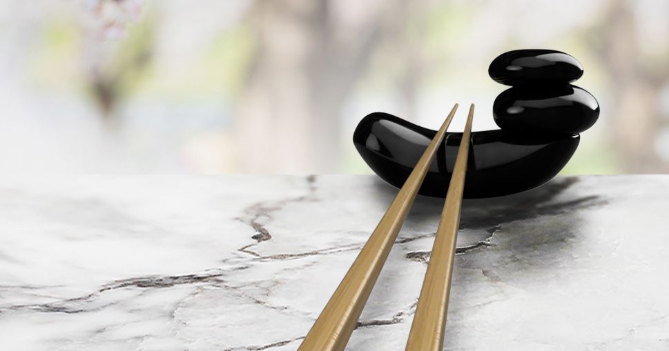 Stacked Stone Chopstick Holder by Julie Bowen Download free STL model