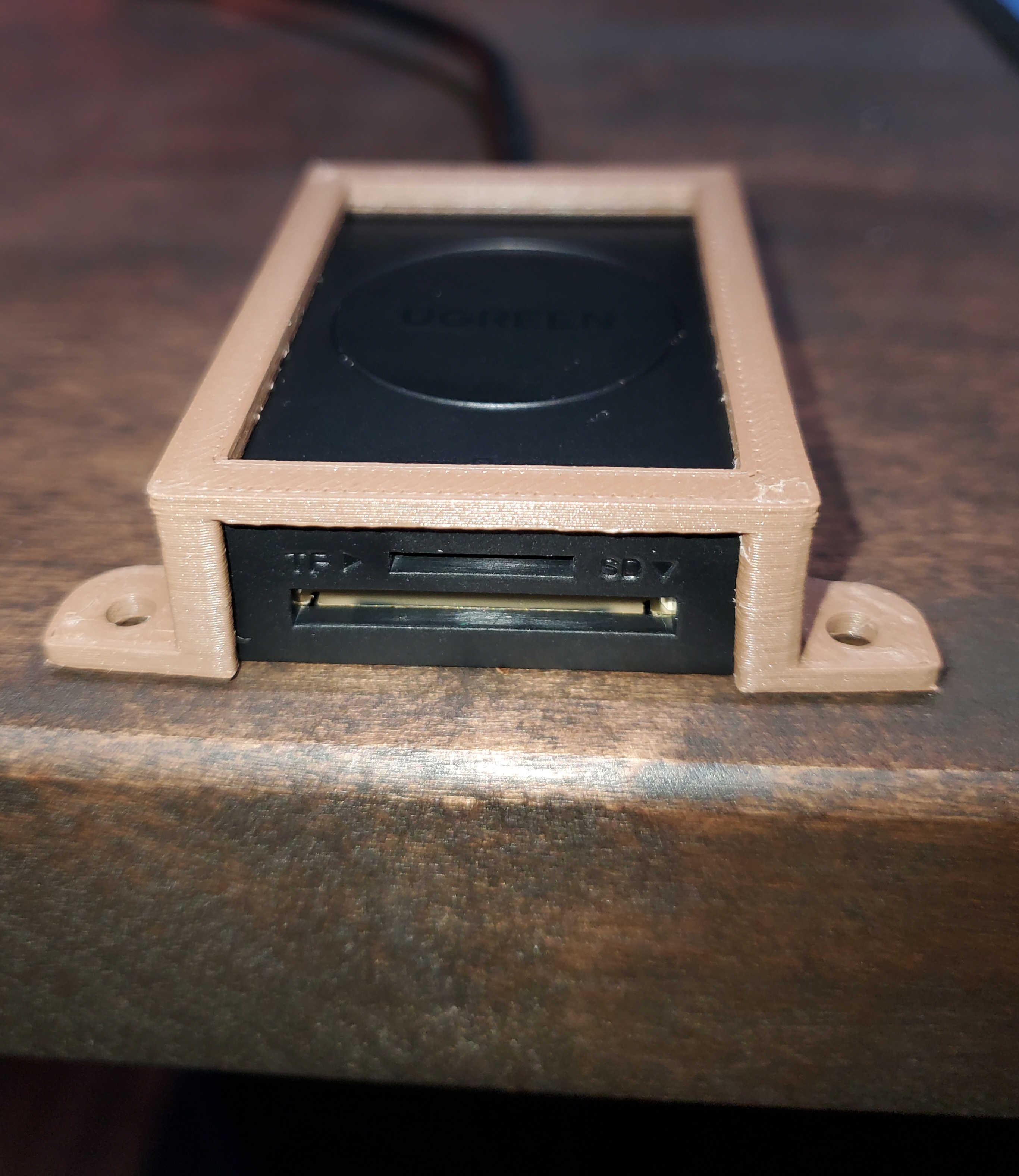 SD Card Reader underdesk mount by blazerat Download free STL model