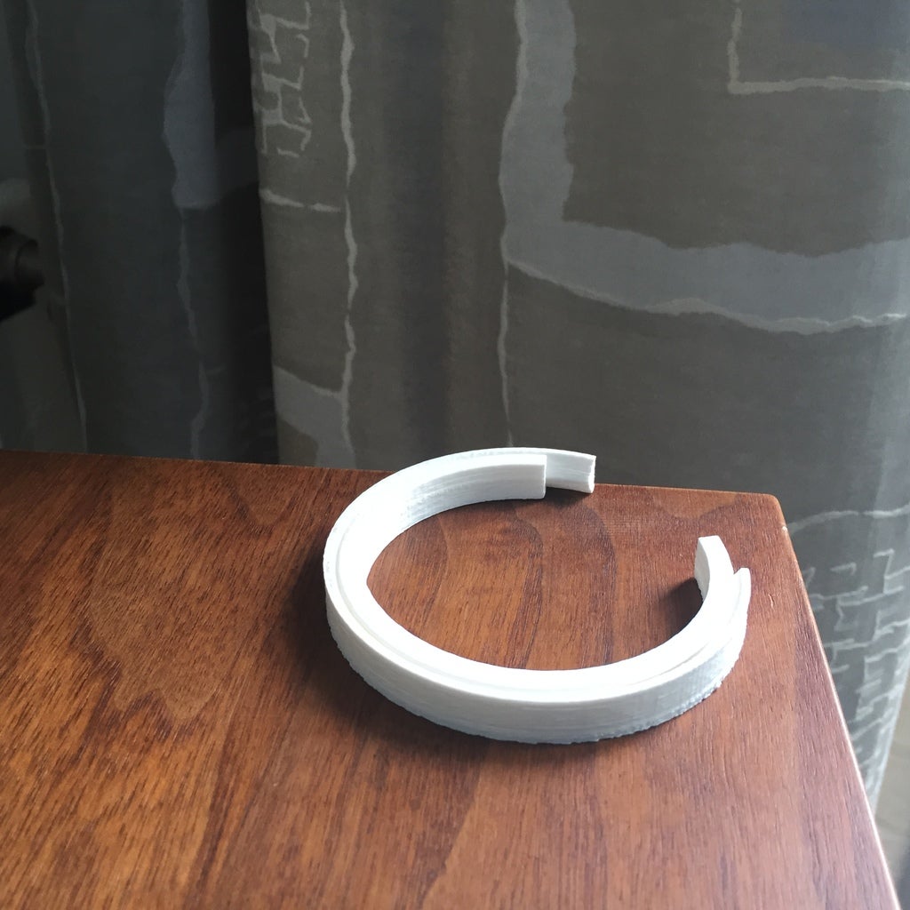 Miniatura 5 do modelo 3D Curtain holder C