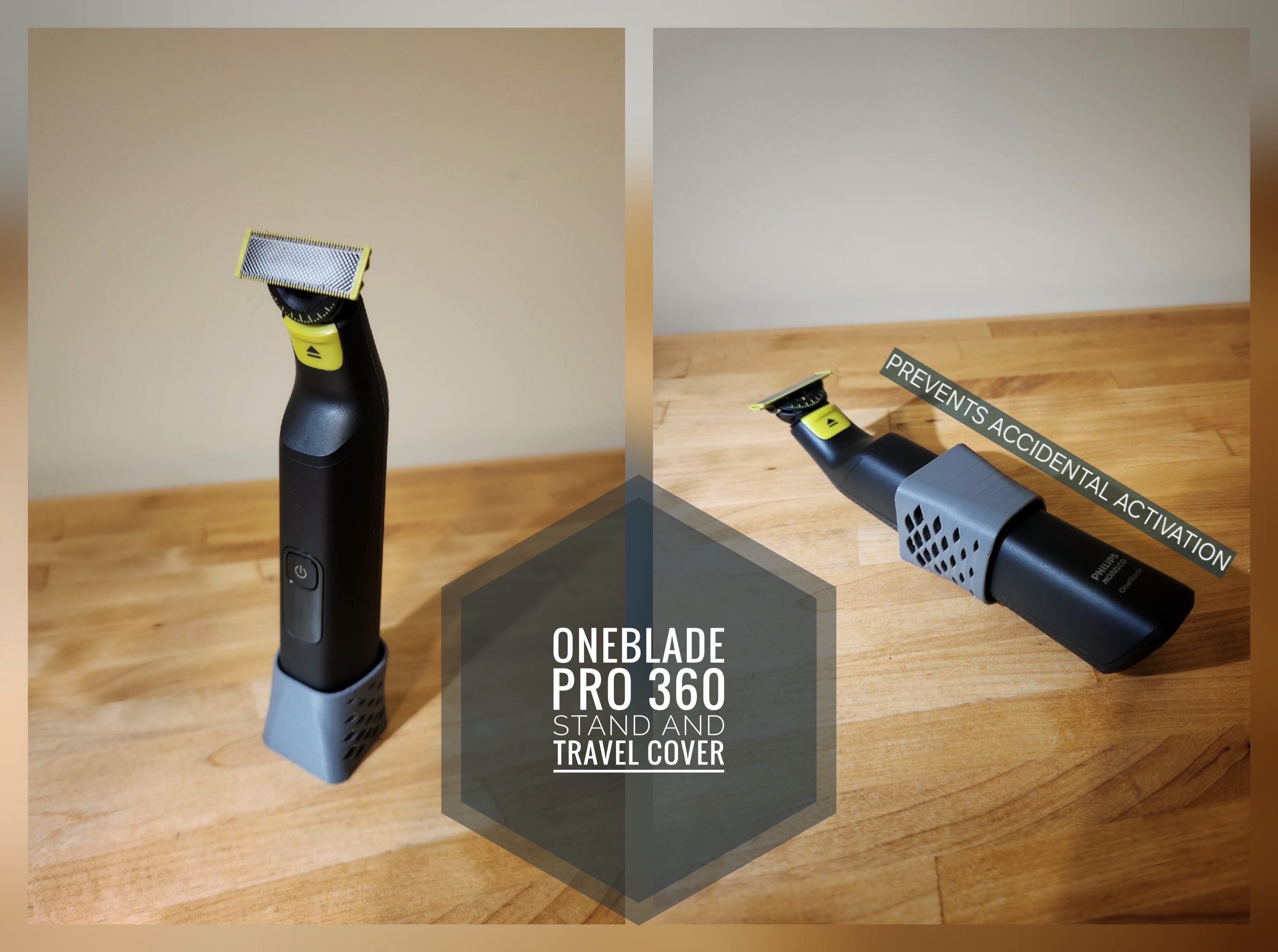 Dual Purpose OneBlade Stand and Travel Guard