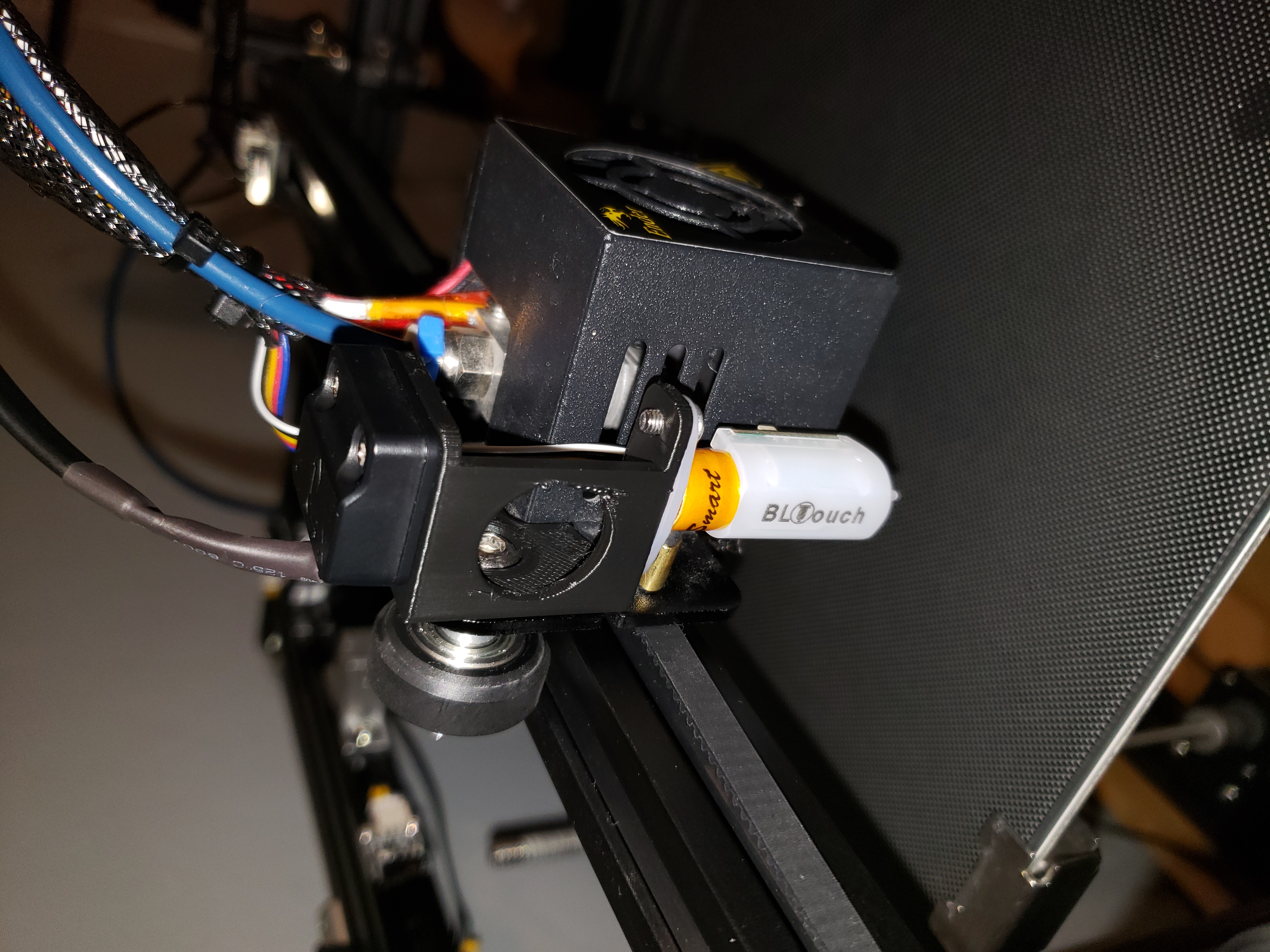 Accelerometer (Resonance) Sensor Mount for stock Ender5 Hotend with BLTouch - NO SUPPORTS REQUIRED!!!!