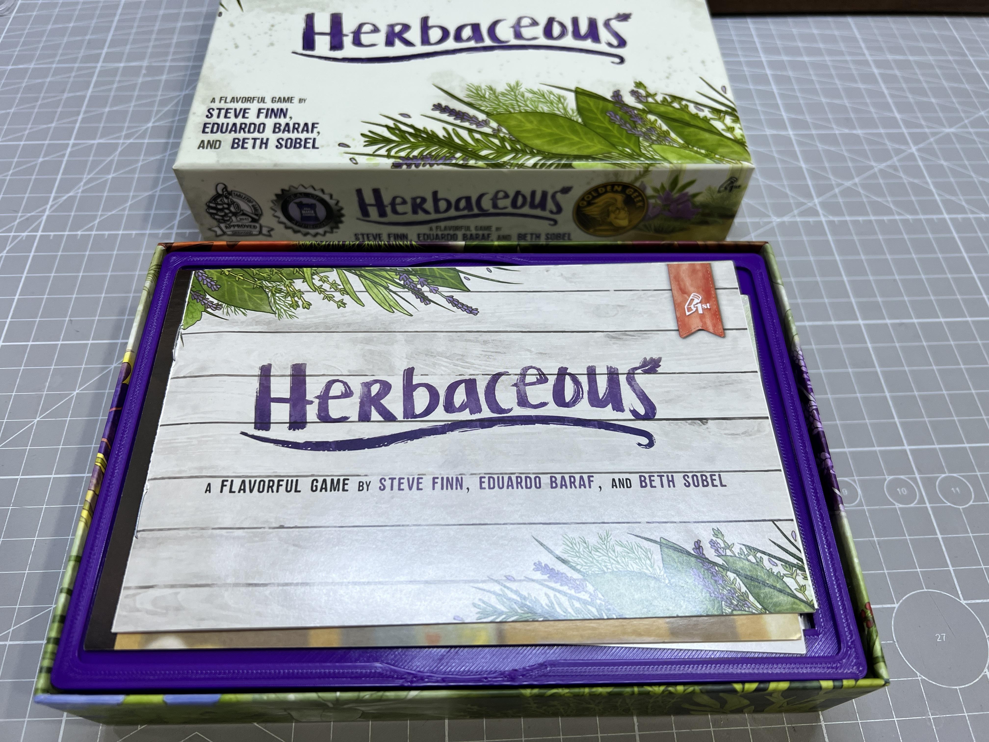 Herbaceous Card Game - A More Flavourful Box Insert