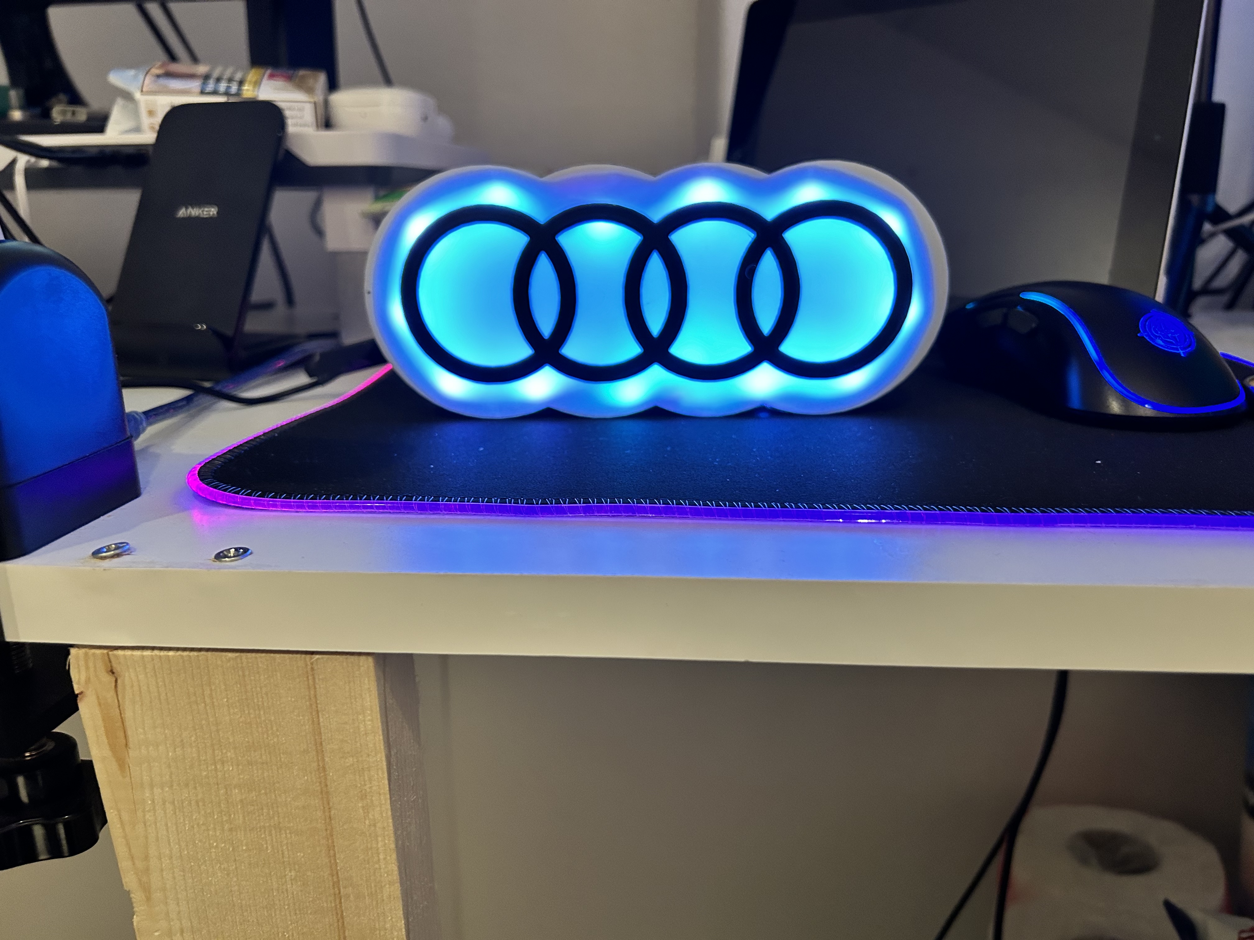 Audi Logo LED Lamp