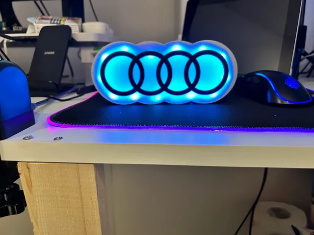 Audi Logo LED Lamp