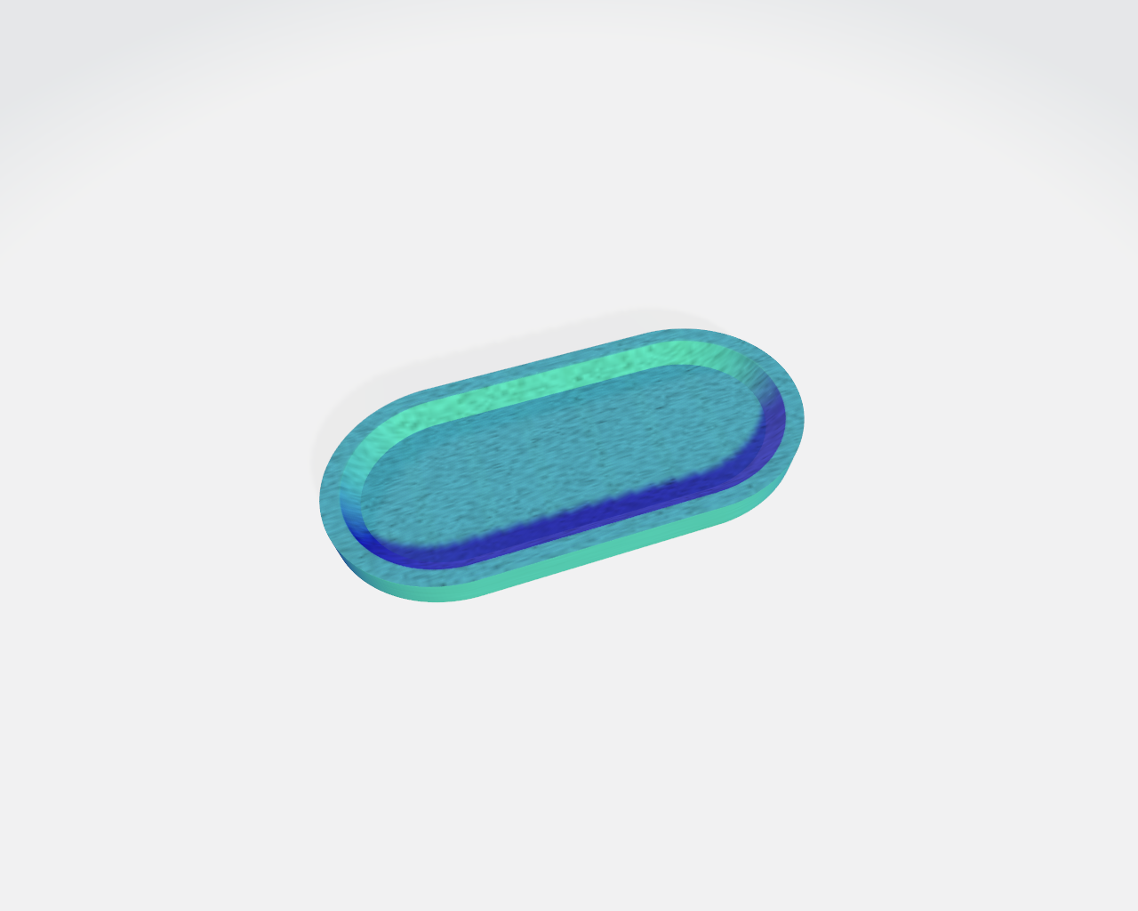 Miniatura 2 do modelo 3D Oblong Catchall Tray