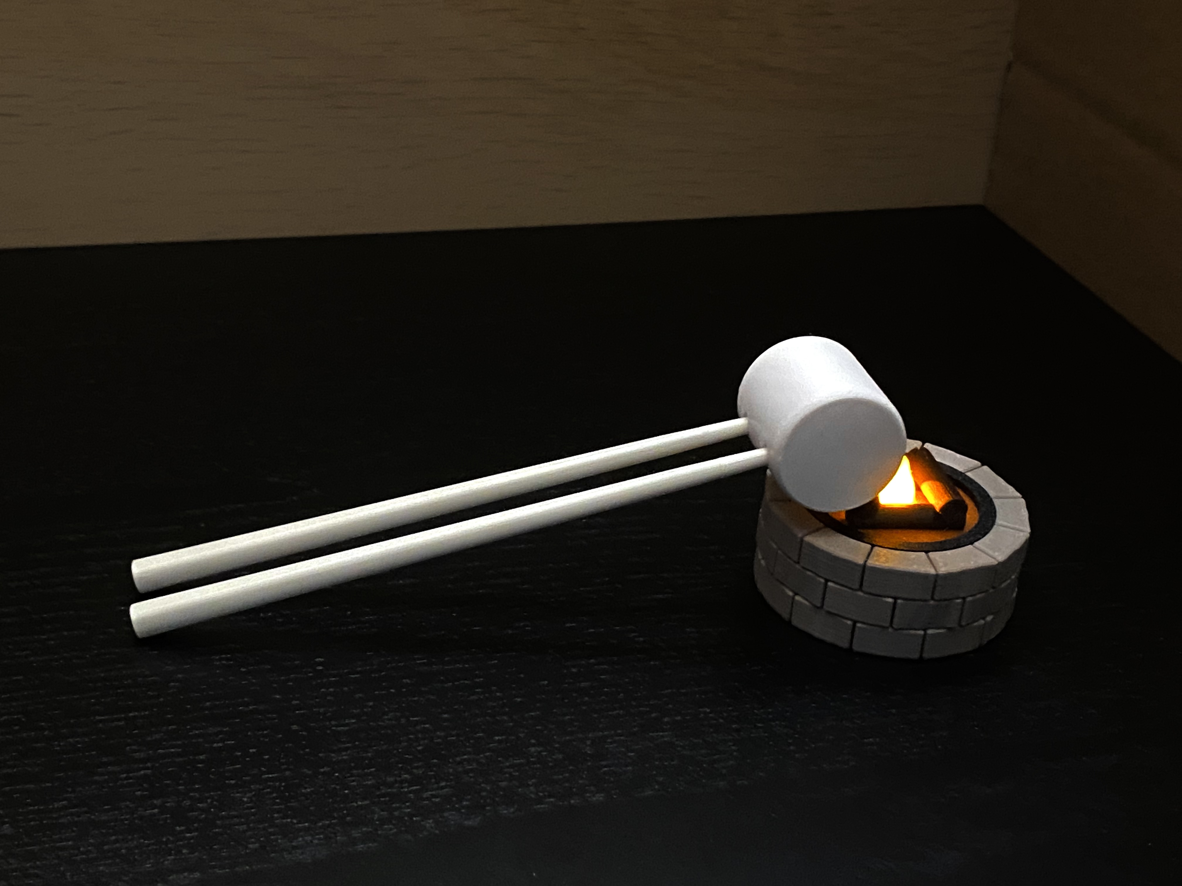 Miniatura 4 do modelo 3D Mini Firepit Chopstick Holder