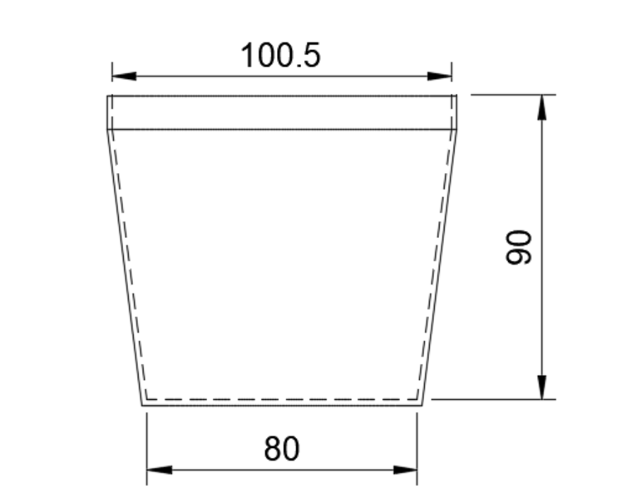 Miniatura 2 do modelo 3D Minimal flowerpot