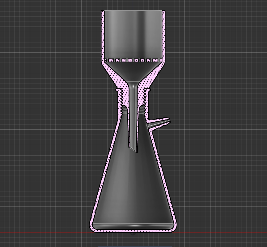 buchner vacuum flask & funnel (no glue)