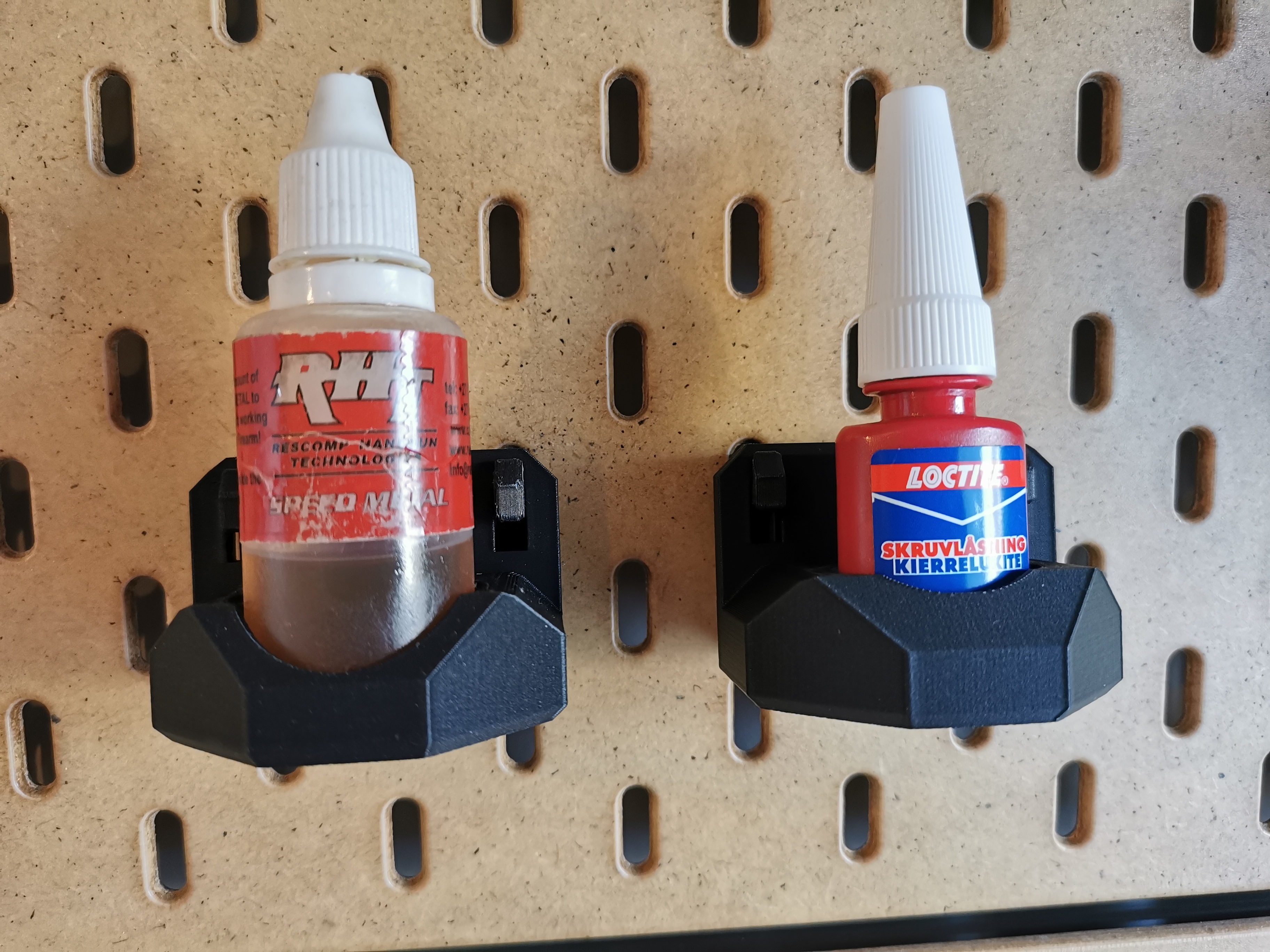 Oil/Glue/Paint bottle holder IKEA SKADIS (30 & 35 mm)
