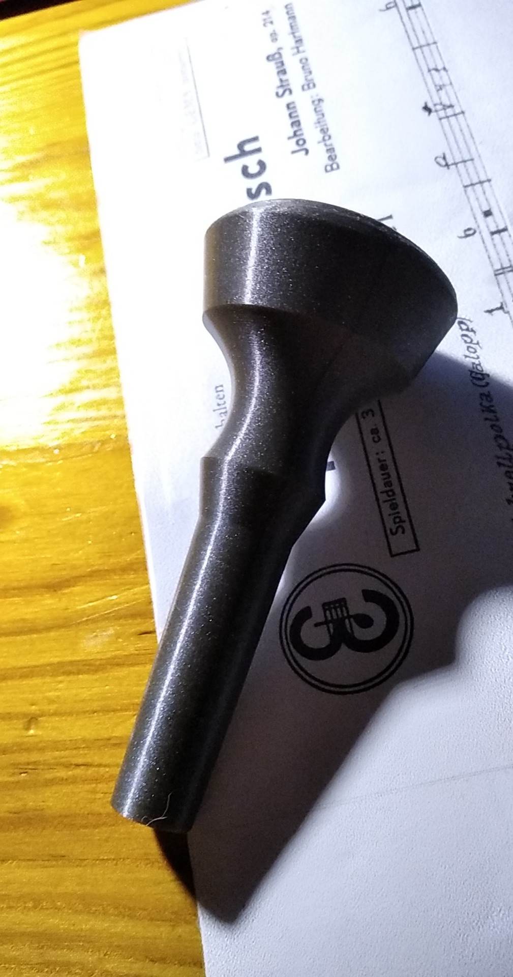 Trombone Mouthpiece by Bartosz Niedziałkowski Download free STL model